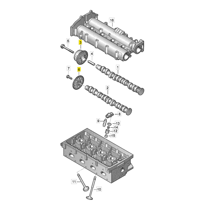 Distributiekettingset VAG 1.4TSI/TFSI OEM 03C198229C