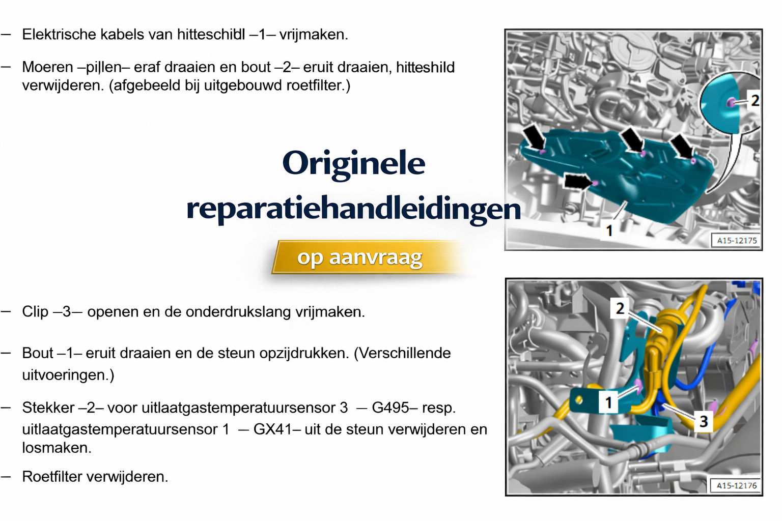Reparatiehandleidingen & OEM informatie